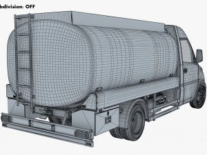 Generic Light Truck Tank M 1 3D Model