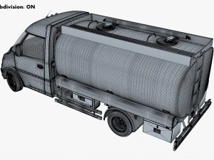 Generic Light Truck Tank M 1 3D Model