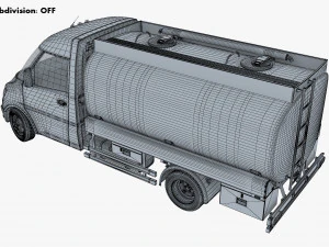 Generic Light Truck Tank M 1 3D Model