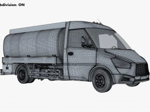 Generic Light Truck Tank M 1 3D Model