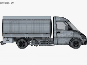 Generic Light Truck Tank M 1 3D Model