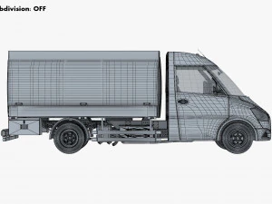 Generic Light Truck Tank M 1 3D Model