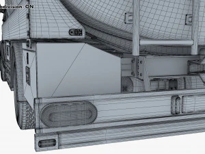 Generic Light Truck Tank M 1 3D Model