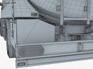 Generic Light Truck Tank M 1 3D Model