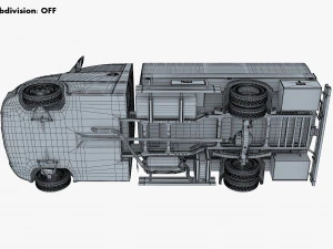 Generic Light Truck Tank M 1 3D Model