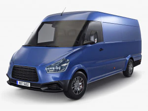 Furgone da carico commerciale generico M 2 Modello 3D