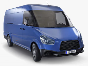 Generic Commercial Cargo Van M 2 3D Model