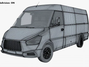 Generic Commercial Cargo Van M 2 3D Model
