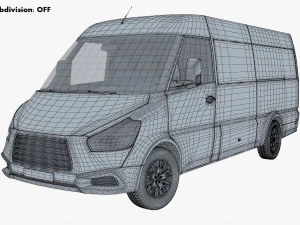 Generic Commercial Cargo Van M 2 3D Model