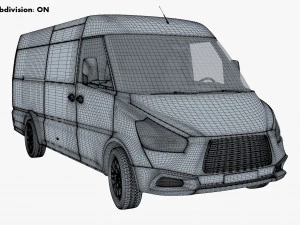 Generic Commercial Cargo Van M 2 3D Model