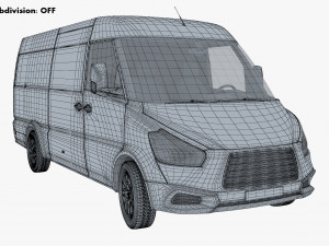 Generic Commercial Cargo Van M 2 3Dモデル