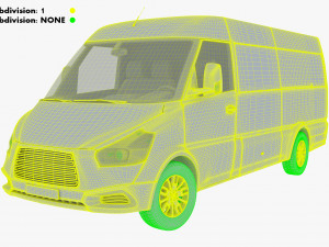 Generic Commercial Cargo Van M 2 3Dモデル