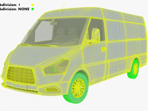 Generic Commercial Cargo Van M 2 3D Model