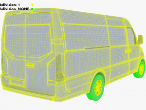 Generic Commercial Cargo Van M 2 3Dモデル