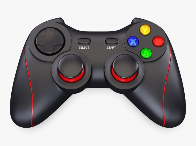 Generic Video Game Controller M 3 Modelo 3D .c4d .max .obj .3ds .fbx .stl .blend 