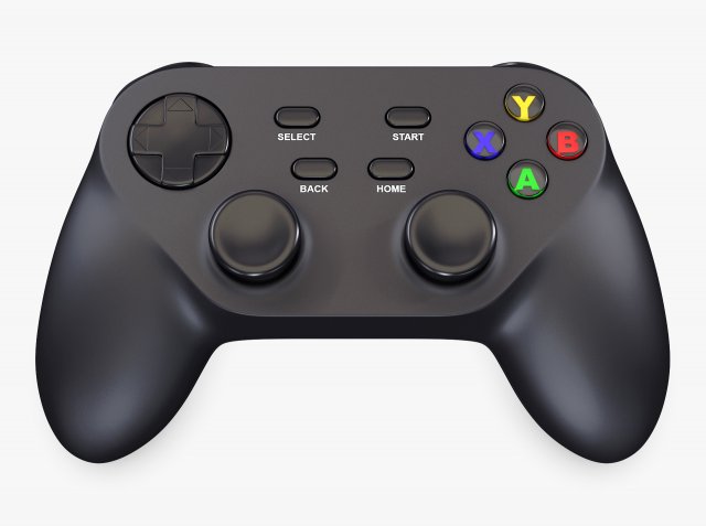 Generic Video Game Controller M 5 Modelo 3D .c4d .max .obj .3ds .fbx .stl .blend 