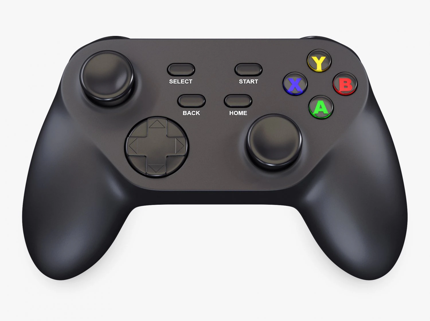 Generic Video Game Controller M 6 3D Model .c4d .max .obj .3ds .fbx .stl .blend 
