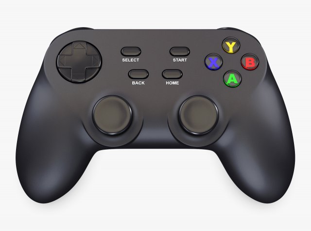 Generic Video Game Controller M 7 3D मॉडल .c4d .max .obj .3ds .fbx .stl .blend 