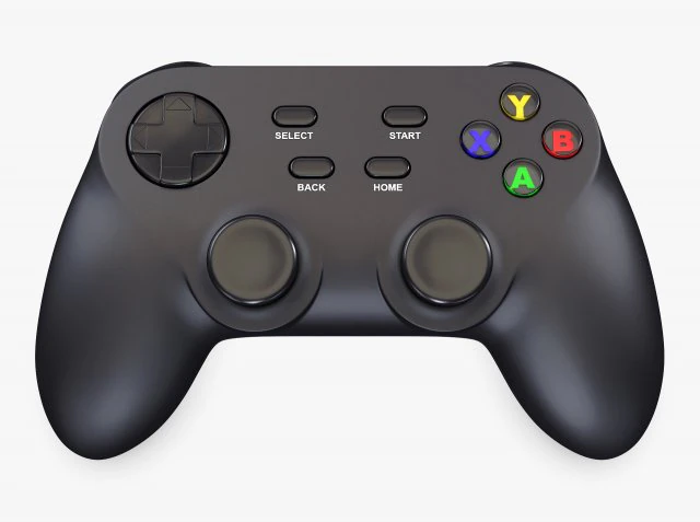 Algemene videogamecontroller M 7 3D Model .c4d .max .obj .3ds .fbx .stl .blend 