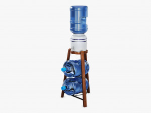 Water Dispenser And Storage Rack M 1 3D Model