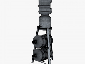 Water Dispenser And Storage Rack M 1 3D Модель