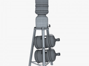 Water Dispenser And Storage Rack M 1 3D Модель