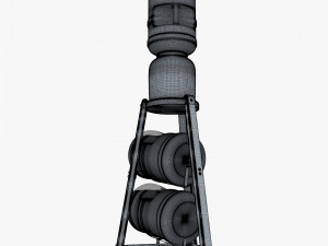 Water Dispenser And Storage Rack M 1 3D Модель