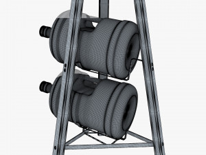 Water Dispenser And Storage Rack M 1 3D Модель