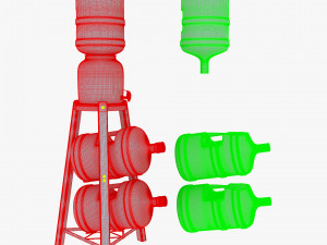Water Dispenser And Storage Rack M 1 3D Модель