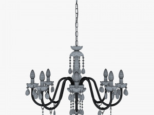 Chandelier Masiero Milord 8 VV Red 3D मॉडल