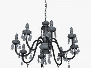 Chandelier Masiero Milord 8 VV Red 3D मॉडल