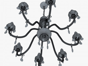 Chandelier Masiero Milord 8 VV Red 3D मॉडल