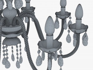 Chandelier Masiero Milord 8 VV Red 3D मॉडल