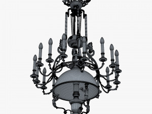 Chandelier Antique Rococo v 1 3D Model
