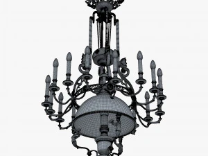 Chandelier Antique Rococo v 1 3D Model