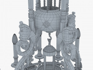 Chandelier Antique Rococo v 1 3D Model