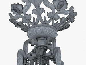 Chandelier Antique Rococo v 1 3D Model