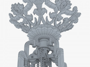 Chandelier Antique Rococo v 1 3D Model