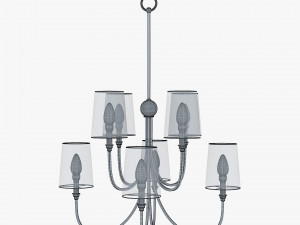 Chandelier Antique Nickel 3D Model