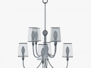 Chandelier Antique Nickel 3D Model
