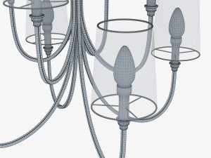 Chandelier Antique Nickel 3D Model