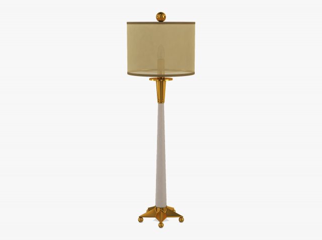 Vanity Floor Lamp 3D Model .c4d .max .obj .3ds .fbx .stl .blend 