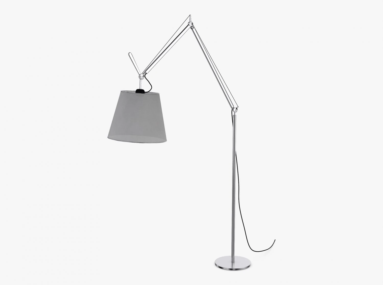 Floor Lamp Aluminium Parchment 3D Model .c4d .max .obj .3ds .fbx .stl .blend