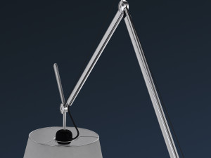 Floor Lamp Aluminium Parchment 3D Model