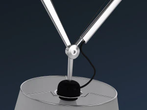 Floor Lamp Aluminium Parchment 3D Model