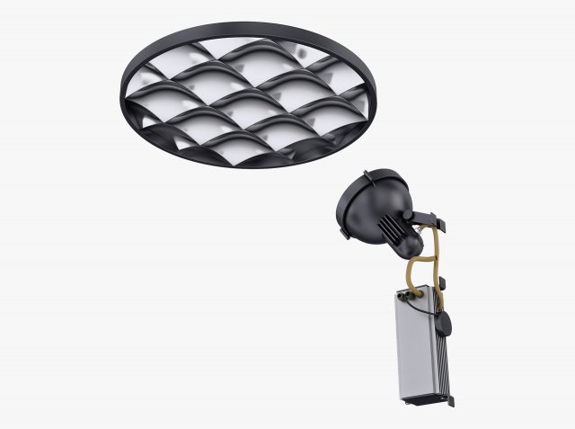 Floodlight and Indirect Reflector v 1 3D मॉडल .c4d .max .obj .3ds .fbx .stl .blend 