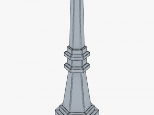 Vintage Streetlight v 1 3D Model