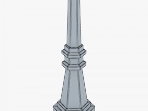 Luz de rua vintage v 1 Modelo 3D