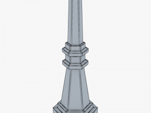 Vintage Streetlight v 2 3D Model