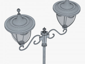 Vintage Streetlight v 2 3D Model